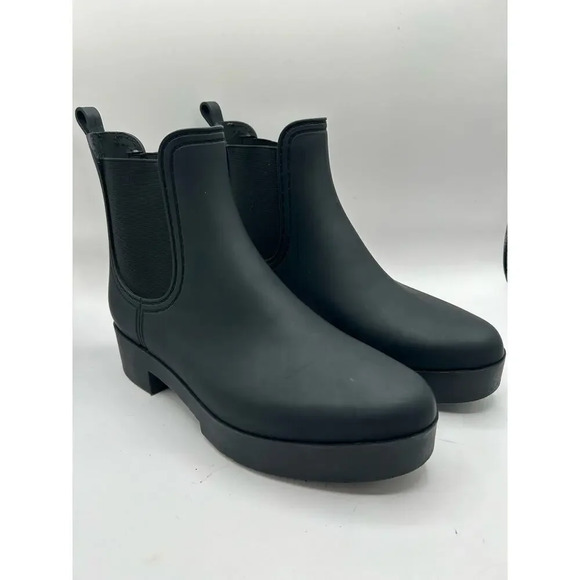 Jeffrey Campbell Rainz Boot in Black chunky lug platform sole Chealse boot sz 10 - Picture 4 of 9